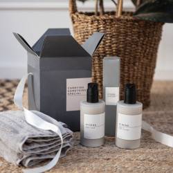 Coffret Cadeau de luxe Athene – Spray d’intérieur, savon mains, lotion et serviette d’invité | Mylène 