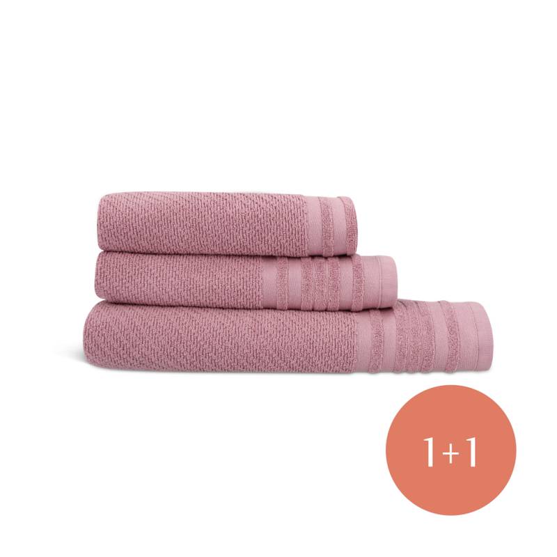 Serviette de bain douce en rose grande | Mylène