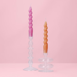 Twisted Candles Pink & Orange 2 pièces