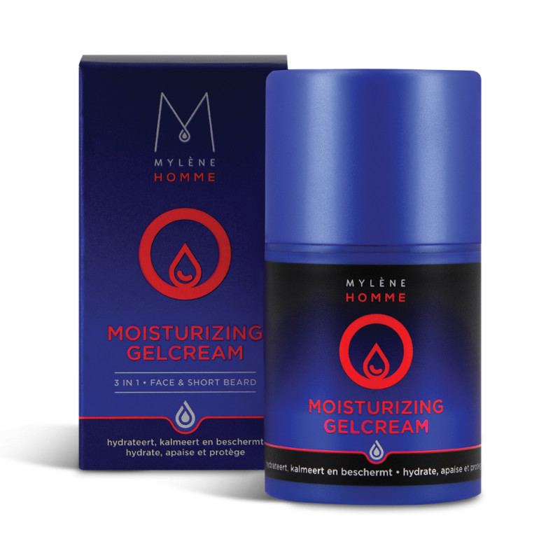 Moisturizing Gel Cream 3 en 1 pour le visage et la barbe Mylène