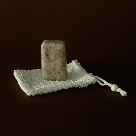 Kairos Body Scrub Soap - savon exfoliant doux au café et au bambou | Mylène