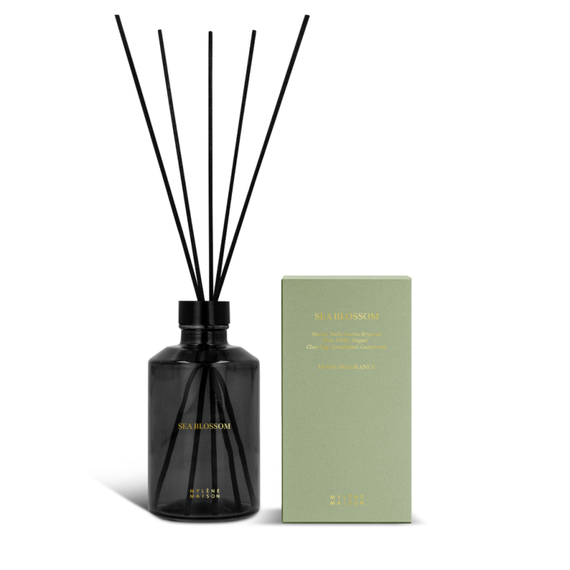 Sea Blossom Home Fragrance - élégants bâtonnets parfumés évoquant la fraîcheur d’une douce brise de mer | Mylène