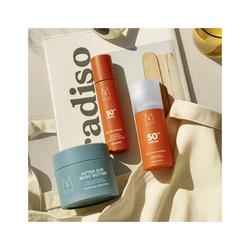 Travel Pack - set de protection solaire SPF 50 complet pour les vacances | Mylène