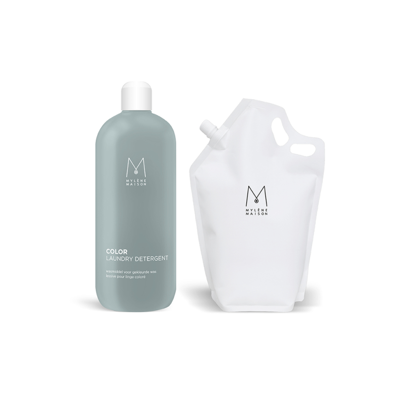 Set de lessive liquide pour le linge coloré avec recharge | Mylène