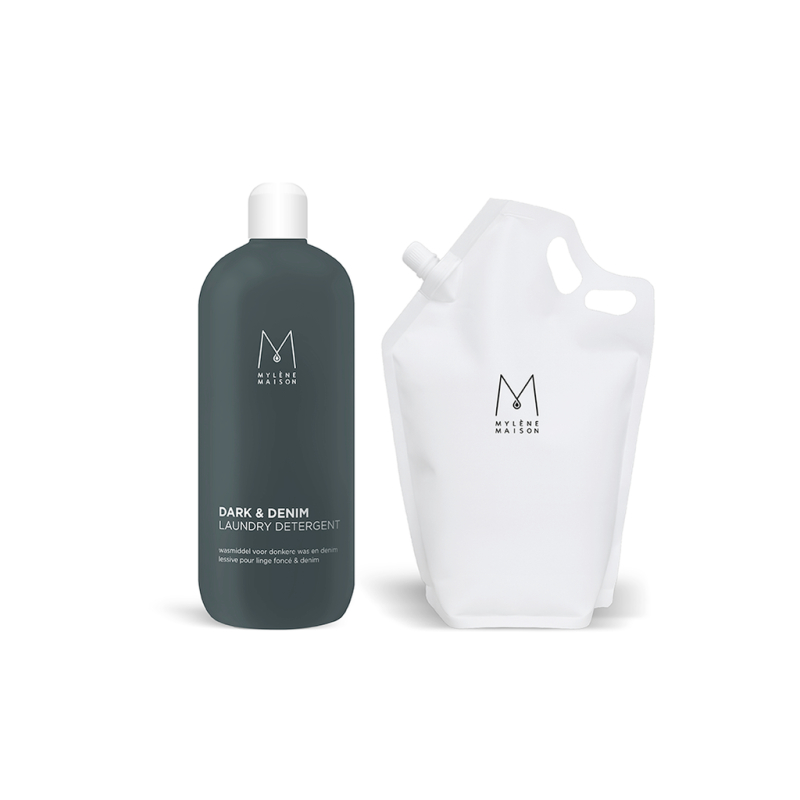 Set de lessive liquide pour le linge foncé et le denim avec recharge | Mylène