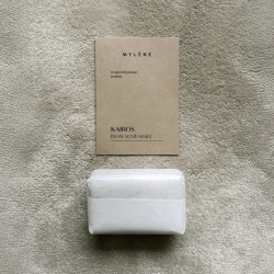 Kairos Body Scrub Soap - milde scrubzeep met koffie en bamboe | Mylène