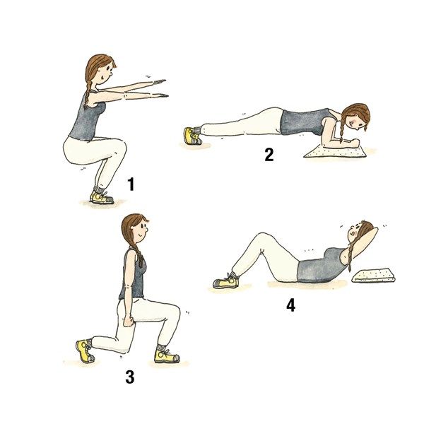 plank Bloesem Schildknaap Simpele Body Boost: fitnessoefeningen voor thuis